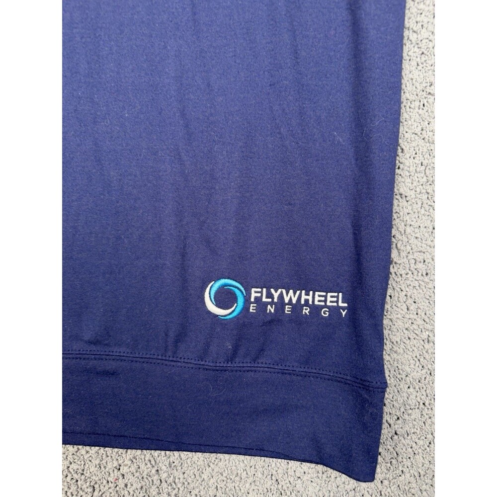Rhoback Hesi Performance Hoodie Mens M Blue Golf Pullover Stretch Logo - Picture 5 of 8